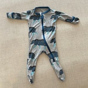 Kickee Pants buffalo pjs in size 0-3 months
